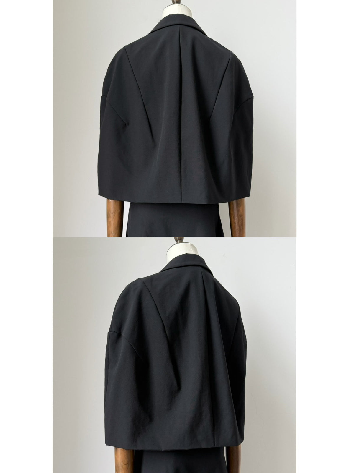 Comme Des Garcons 3d Rose Cape Midi Two-Piece 1996 Skirt Wool Coat