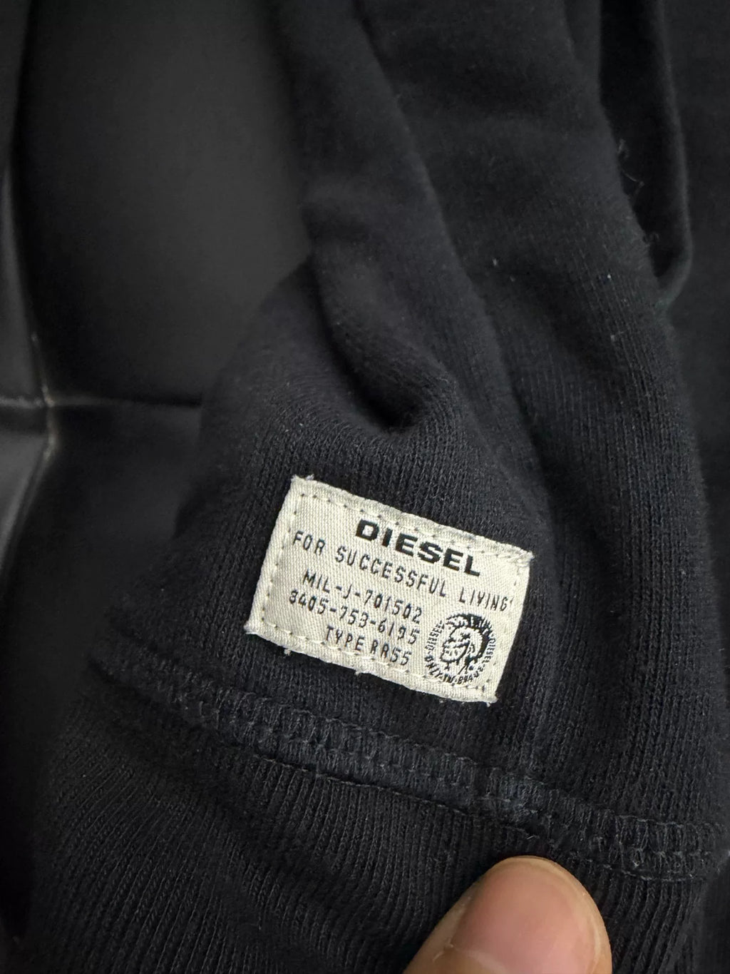 Diesel FW08 Black Mohawk Hooded Sweater
