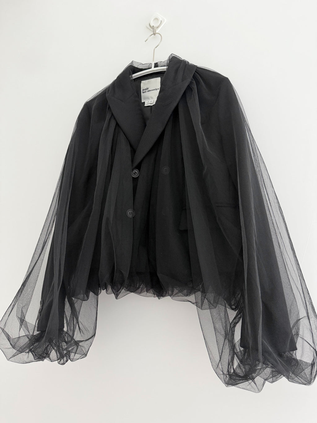 Noir Kei Ninomiya Mesh Panel FW18 Blazer - Devines