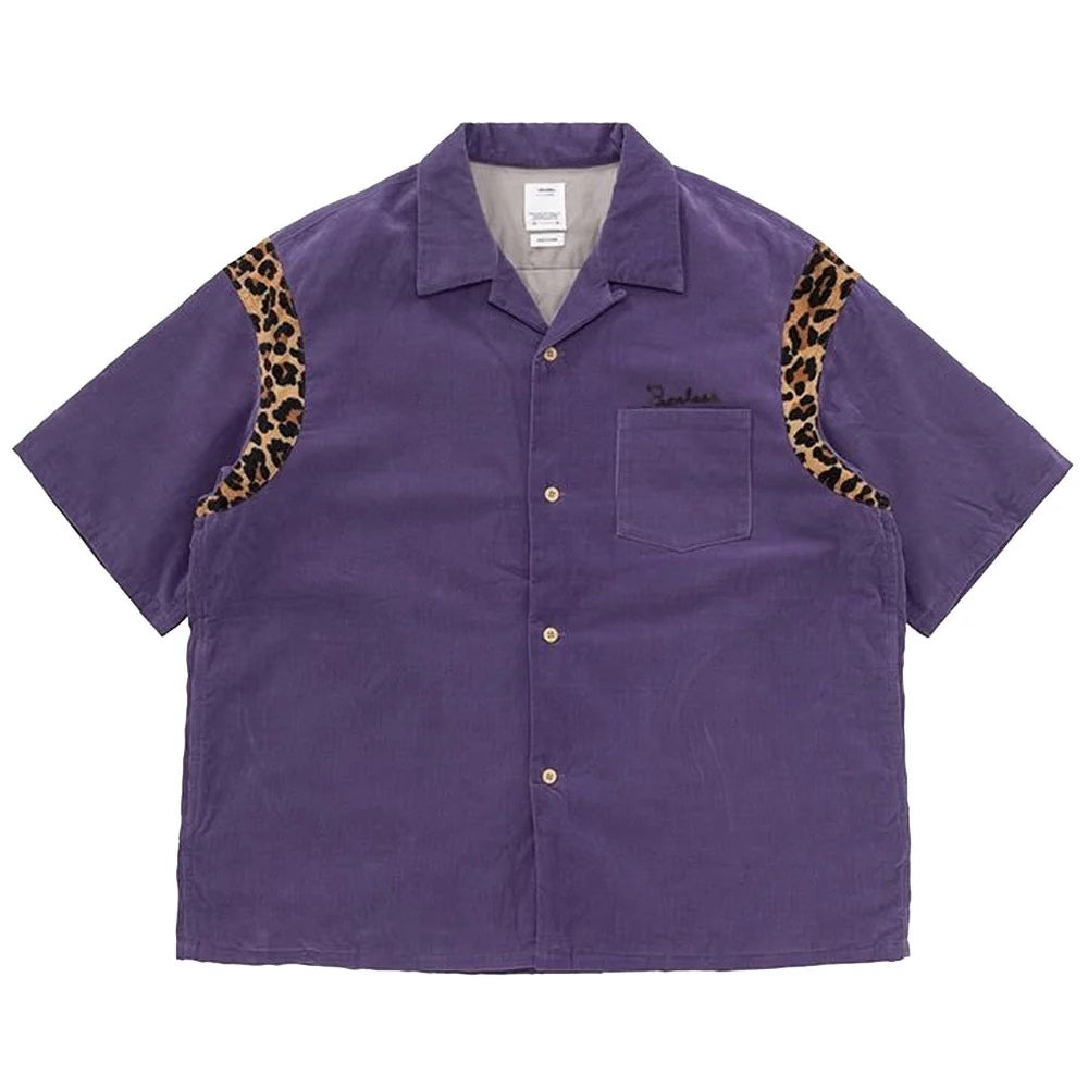 VISVIM 24AW Wallis Down Shirt Short Sleeve Puffer Short-Sleeve Leopard Print Shirt