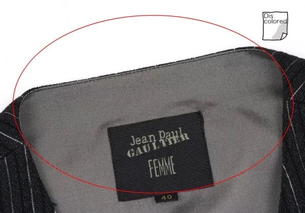 Jean Paul Gaultier Vintage Black Line Design Vest