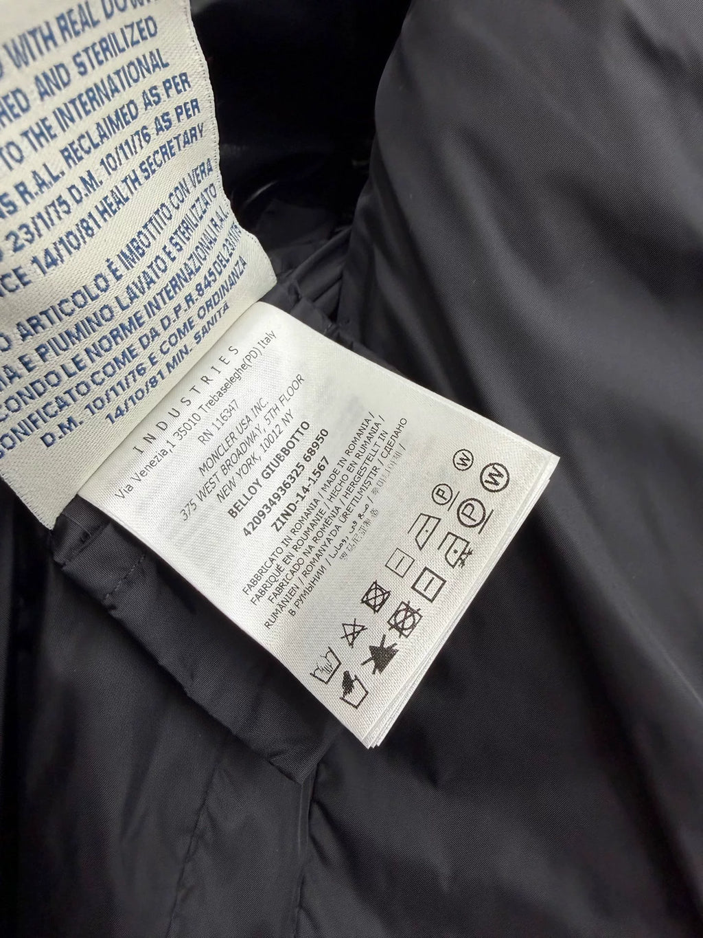 Moncler Belloy Glossy Fur-Collar Down Coat