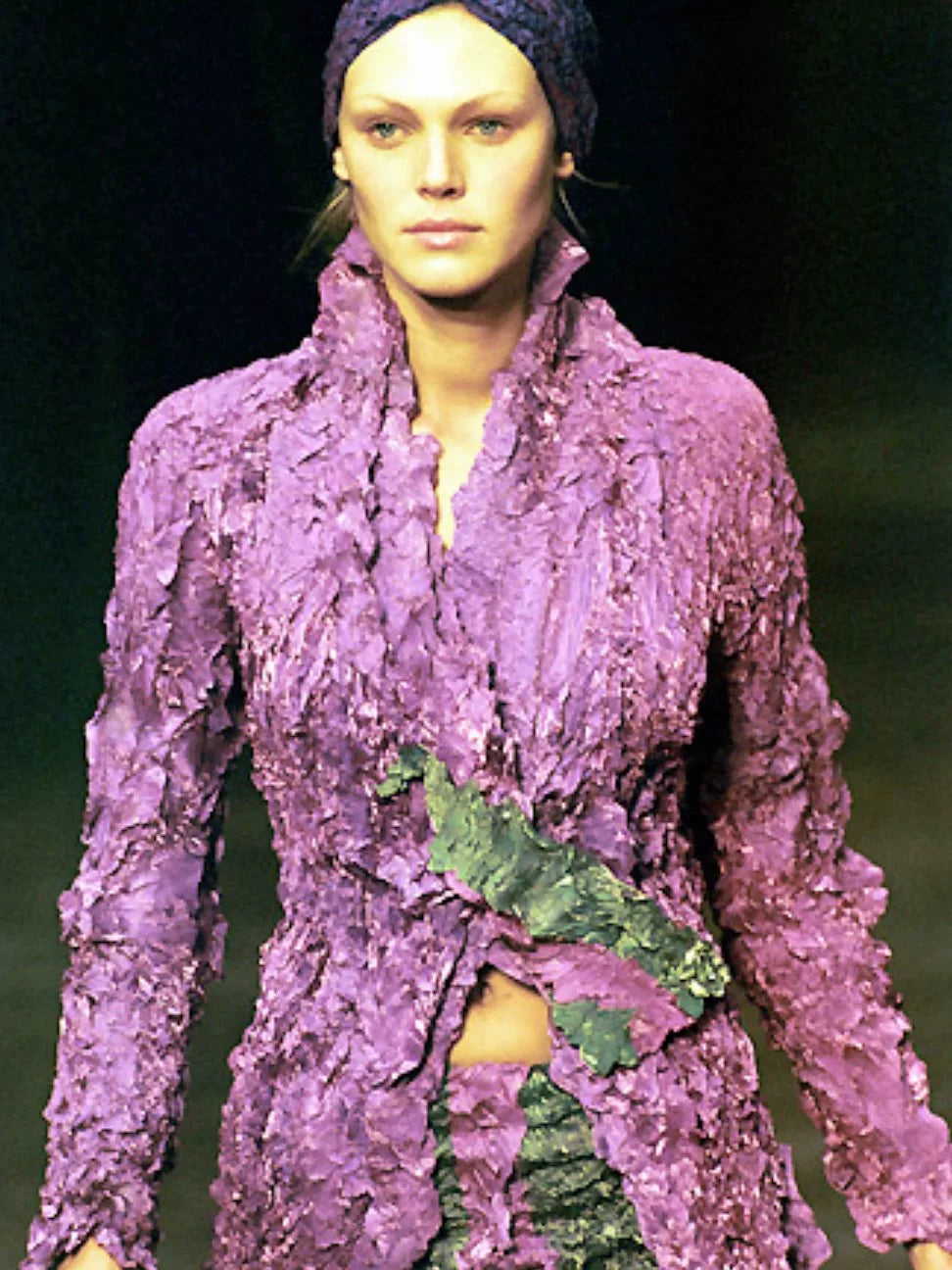 Issey Miyake 99FW Pleated Purple Top