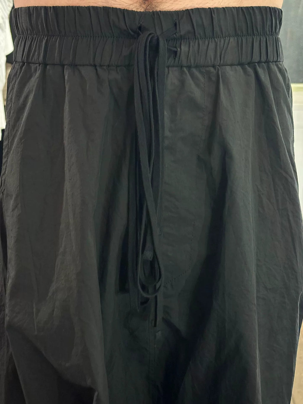 Julius SS16 Black Cotton Viscose Pants