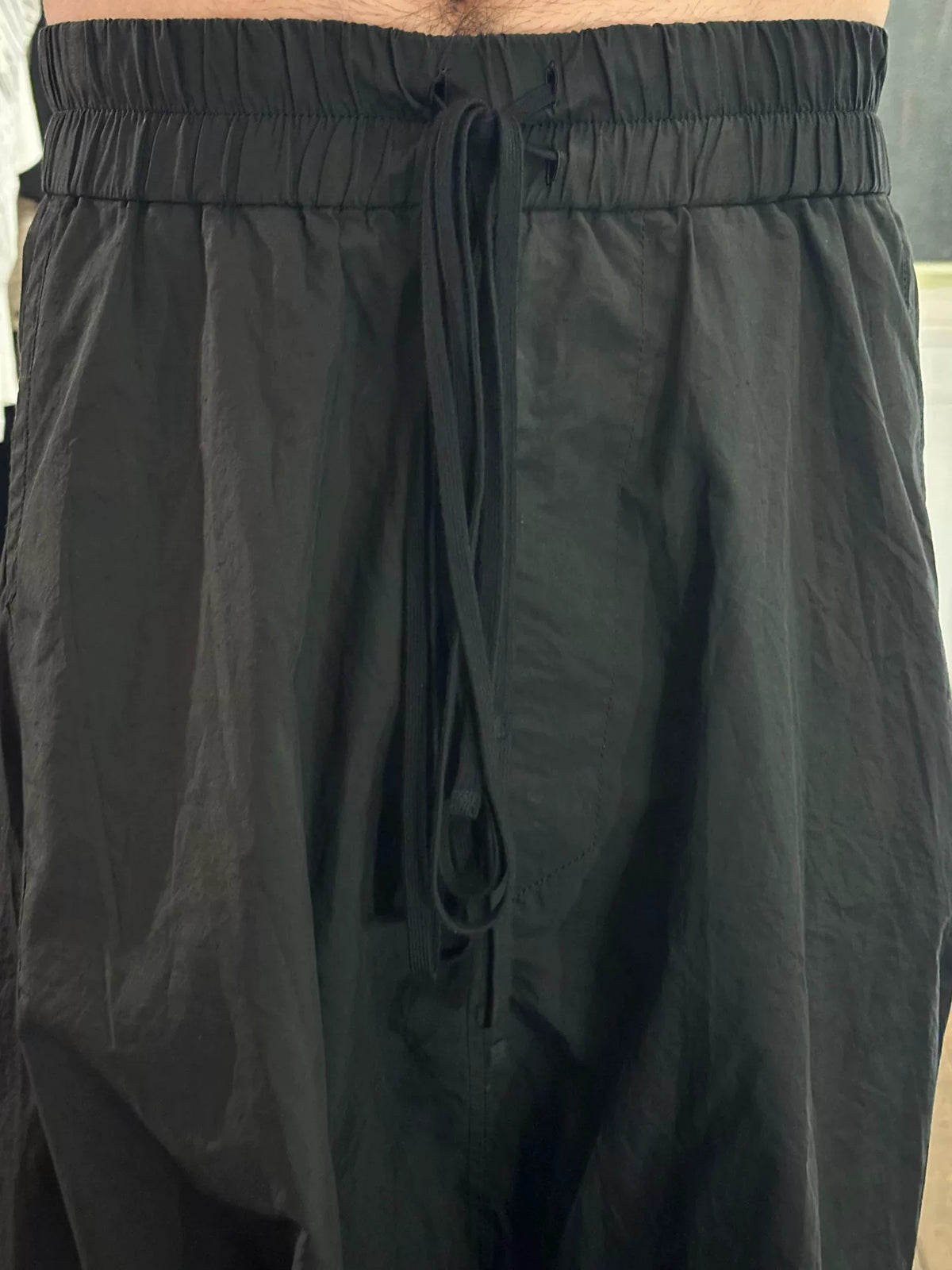 Julius SS16 Black Cotton Viscose Pants