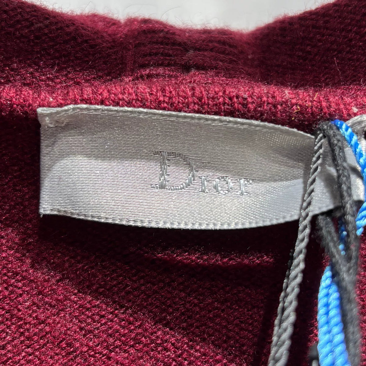 Dior Red Hooded Zip-Up Cashmere Sweater