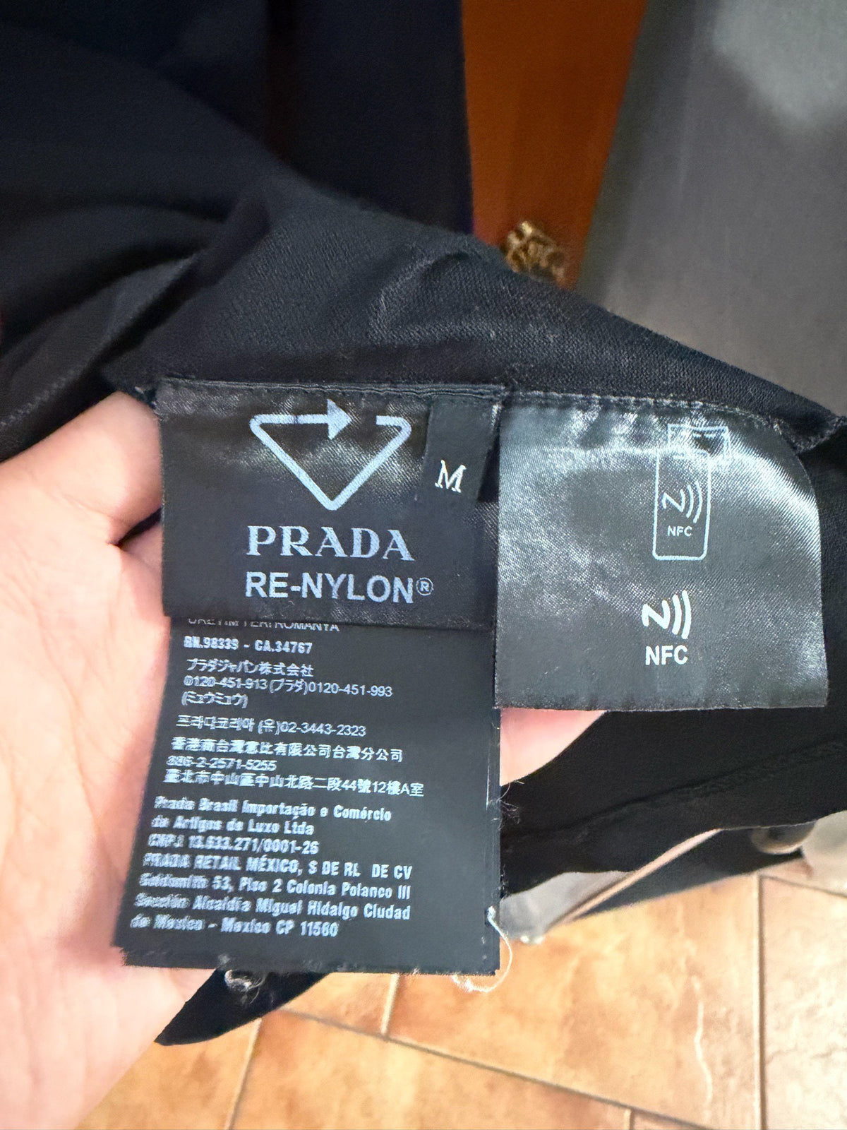 Prada Triangle Logo Long-Sleeve Polo Shirt