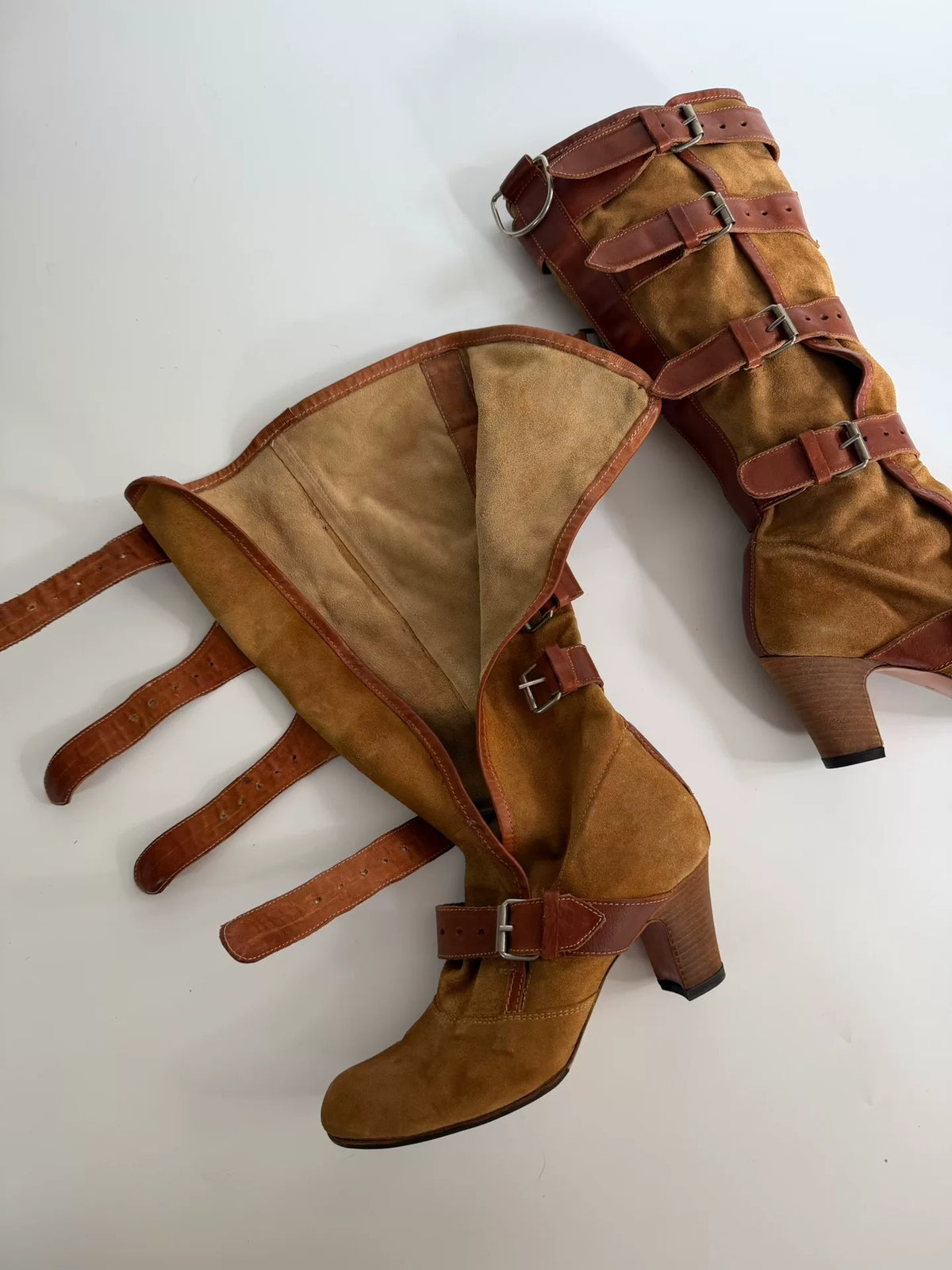 Vivienne Westwood Beige Pirate Boots