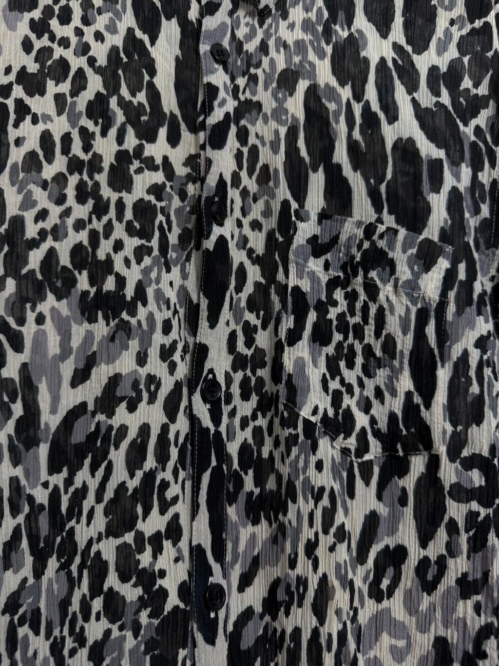 Saint Laurent 20ss Silk Black White Shirt