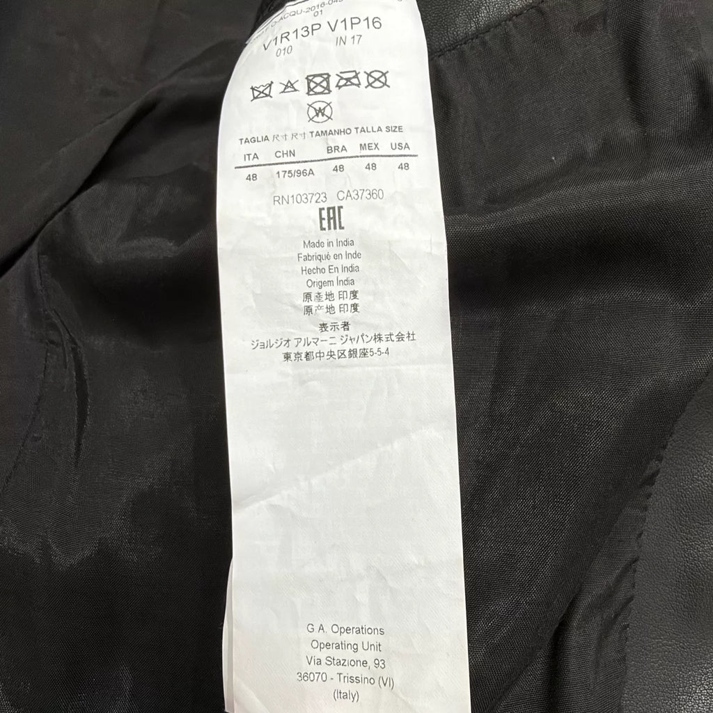 Emporio Armani Lambskin Jacket