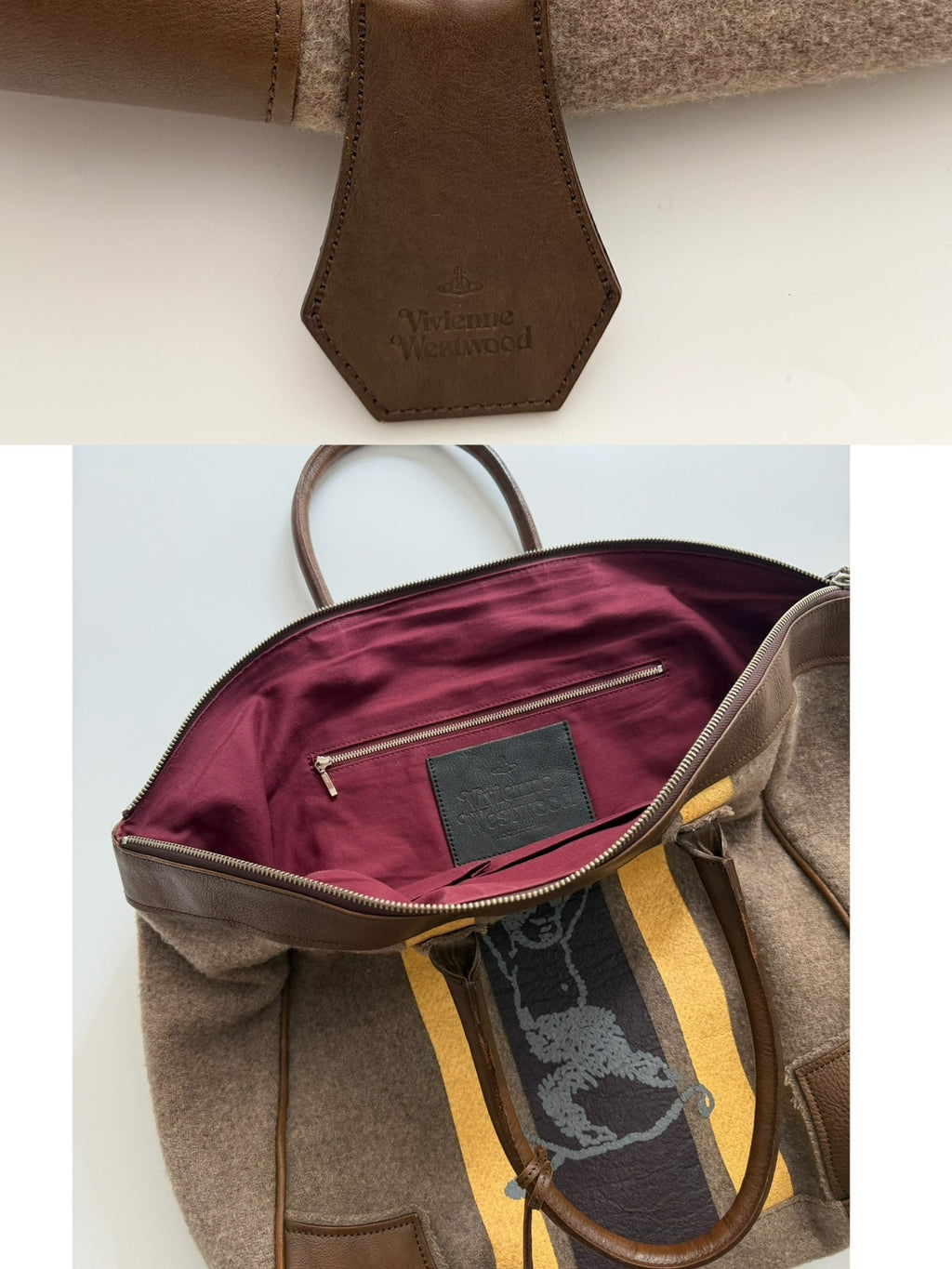 Vivienne Westwood Rare vintage Vivienne Westwood felt Saturn handbag