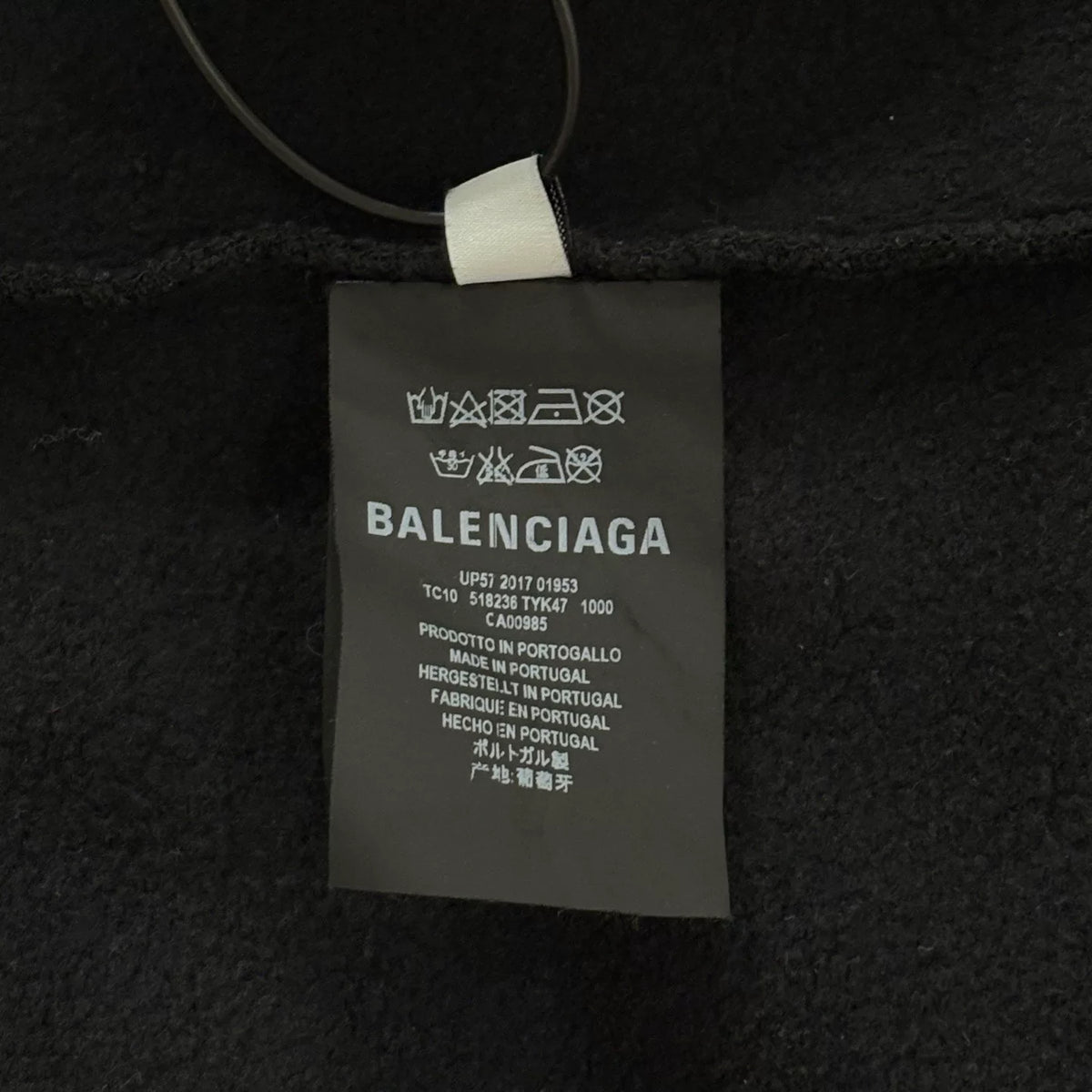 Balenciaga Runway Two‑Piece Double Hem Hooded Top