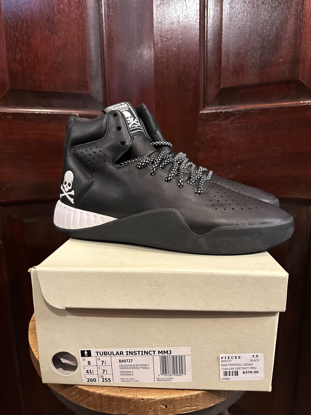Mastermind World × ADIDAS Black Tubular Instinct Sneakers
