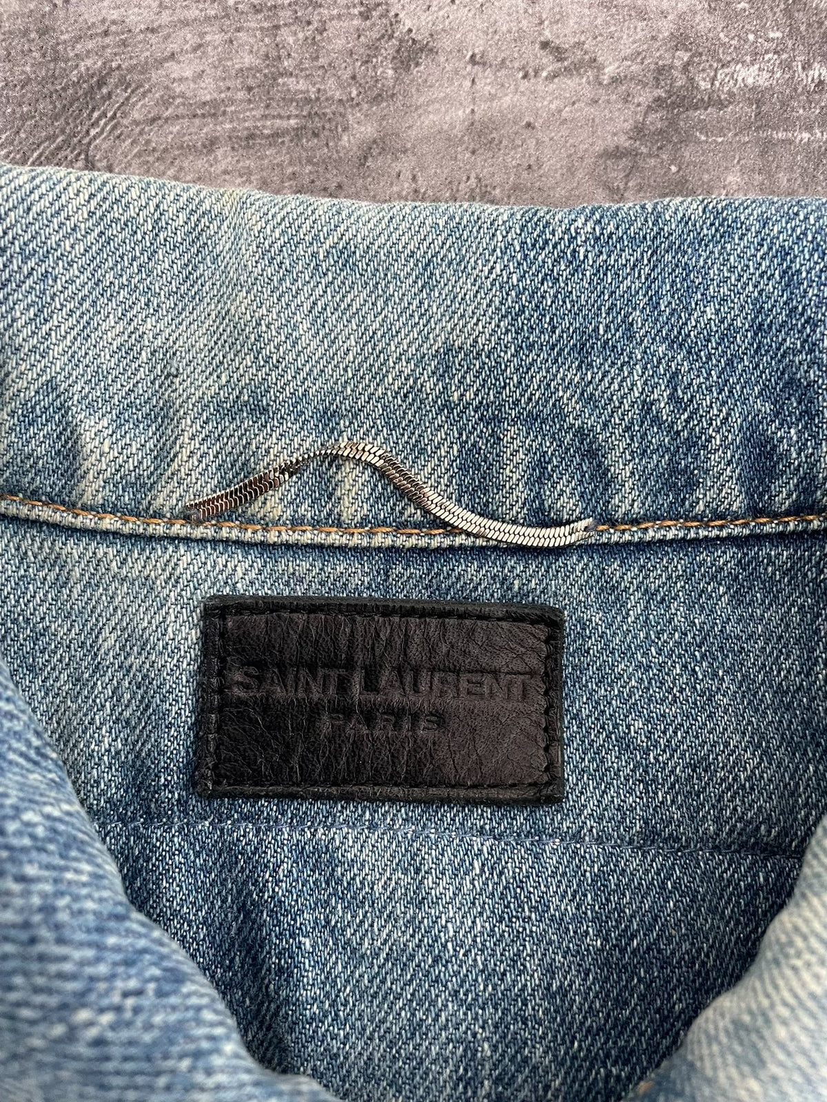 Saint Laurent SS17 Distressed Sweet Dreams  Denim Jacket