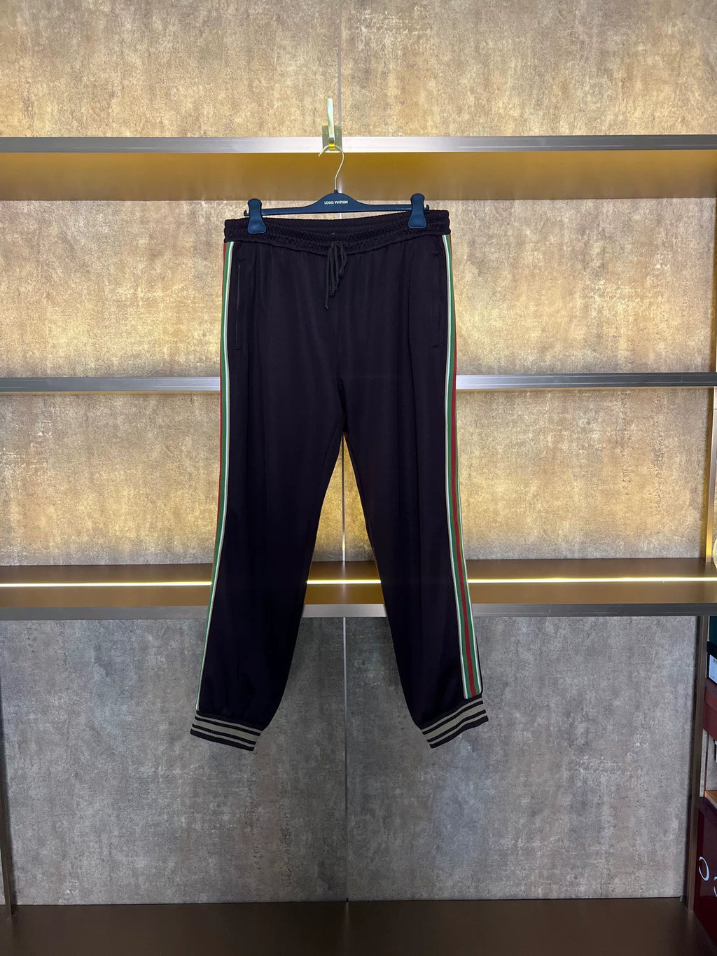 Gucci Red And Green Stripe Pants