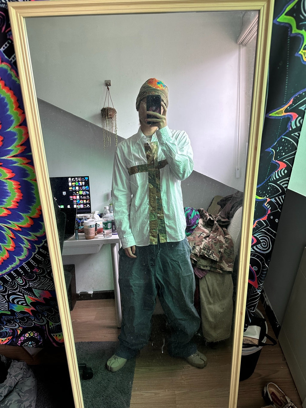 Junya Watanabe Fall 2006 Men Cross Camo Taxi Driver Shirt