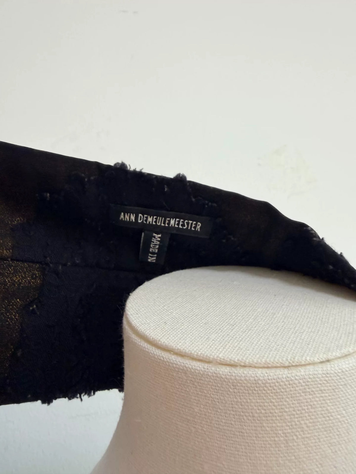 ann demeulemeester Totem Gold-Thread Scarf