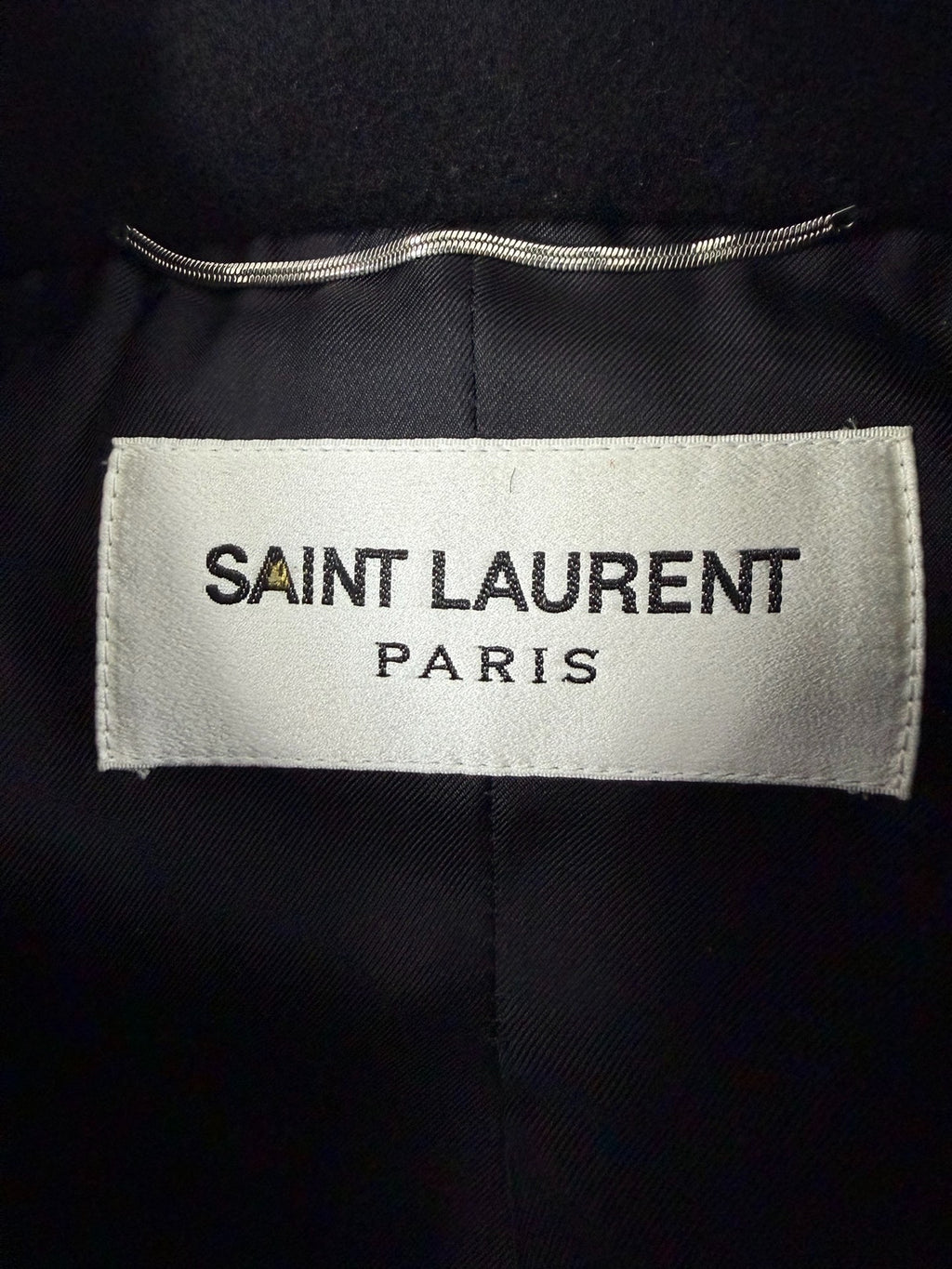 Saint Laurent Slp23fw Black Double-Breasted Tuxedo Jacket Suit