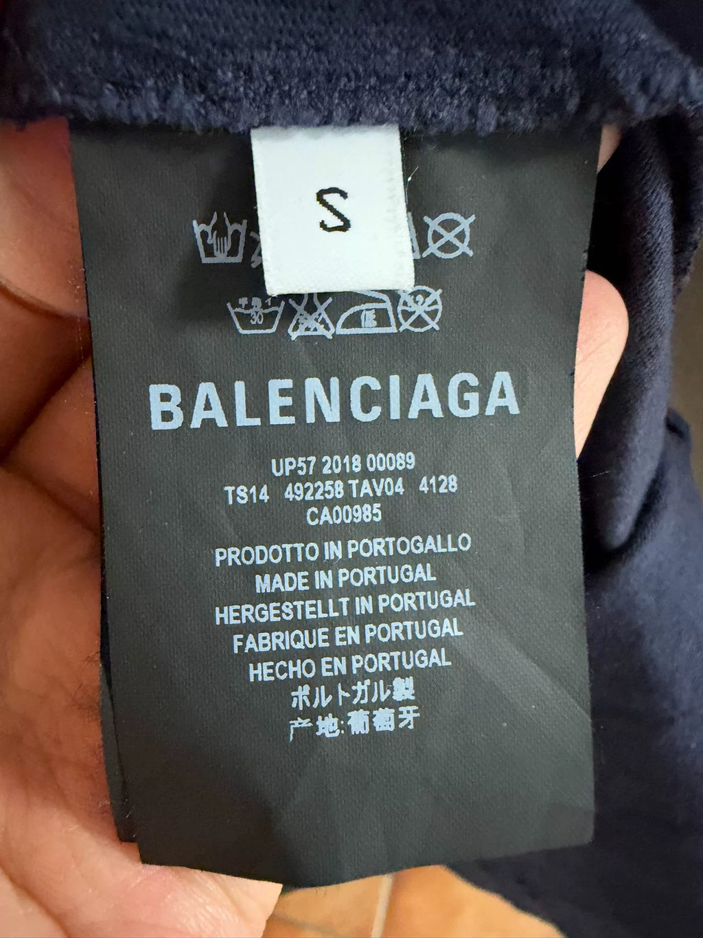 Balenciaga Wheat Ear Logo Short Sleeve T-Shirt