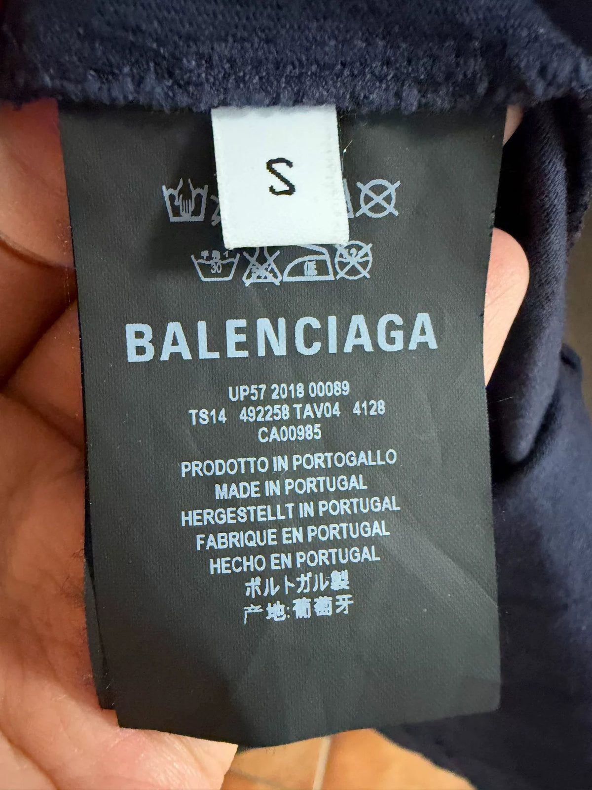 Balenciaga Wheat Ear Logo Short Sleeve T-Shirt