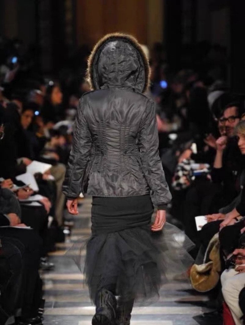 JUNYA WATANABE Show Model Fur‑Collared Cotton Jacket