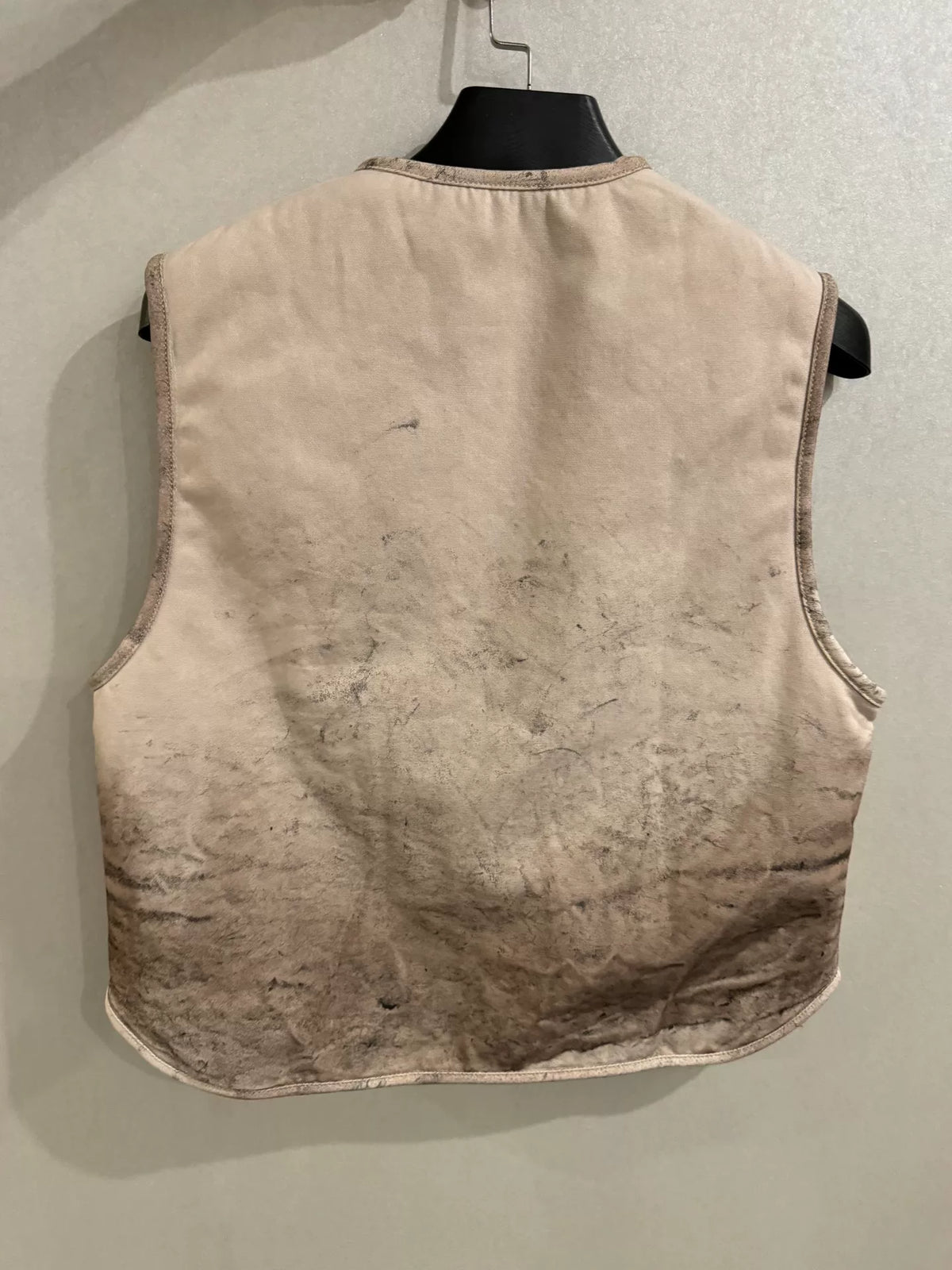Givenchy distressed mud-dyed lambswool vest