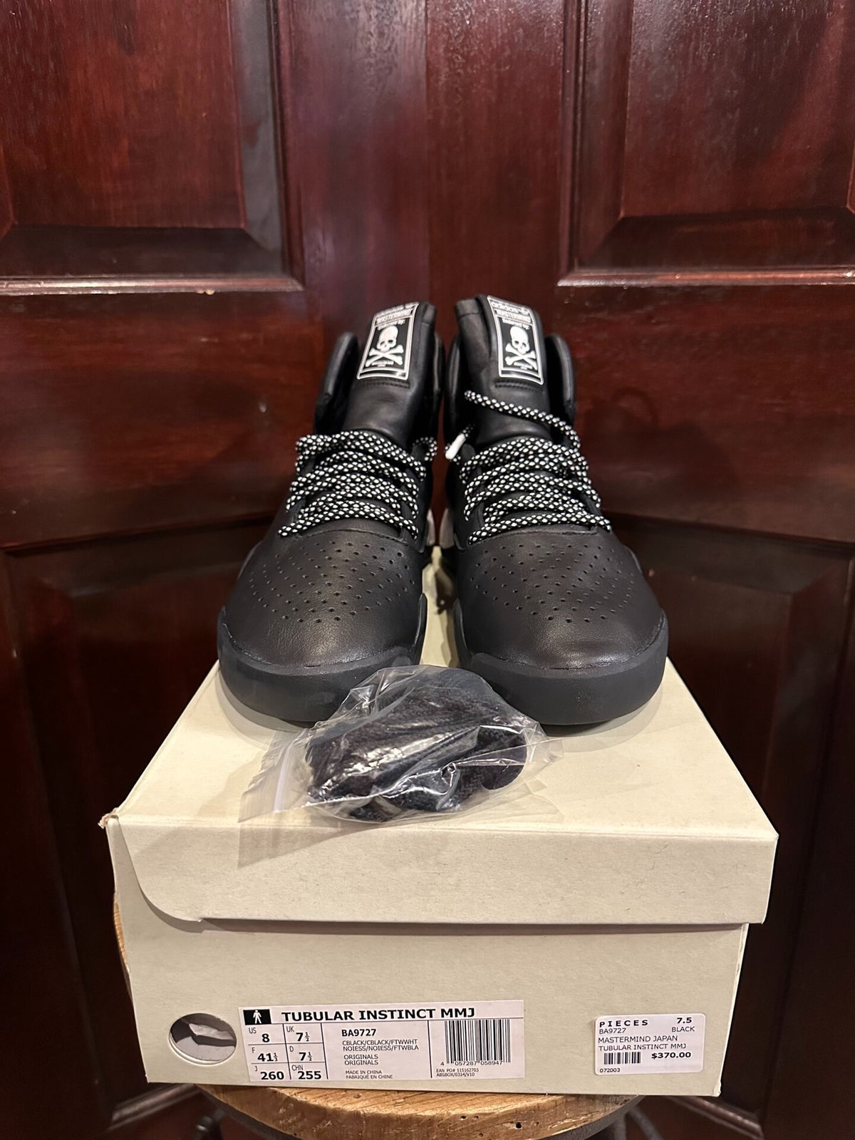 Mastermind World × ADIDAS Black Tubular Instinct Sneakers