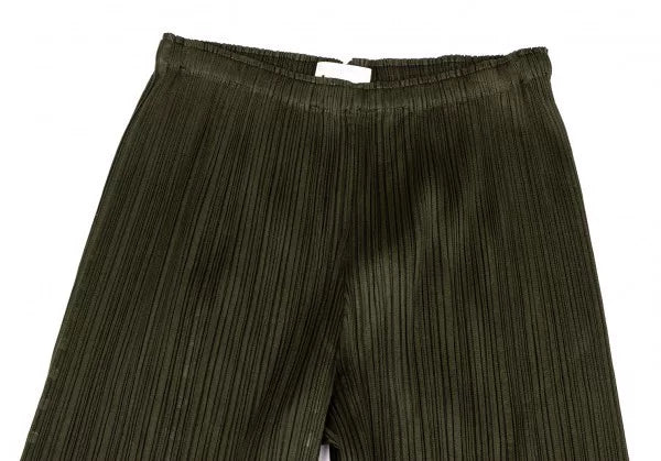 Issey Miyake Vintage Green Patterned Pleated Pants