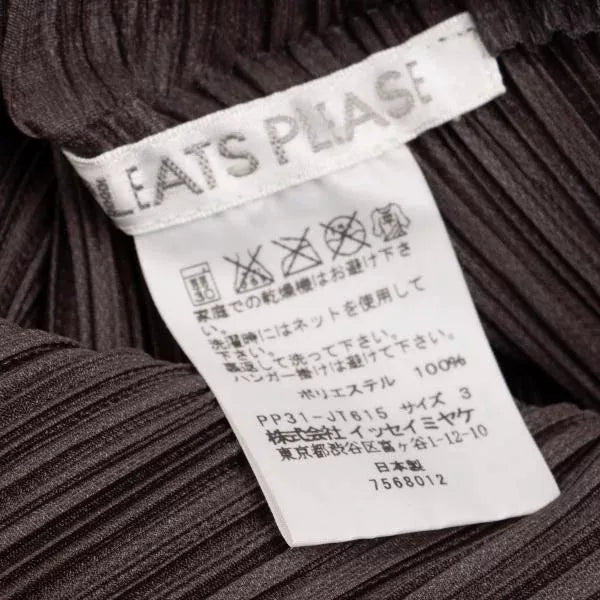 Issey Miyake Vintage Brown Deformed Pleated Top