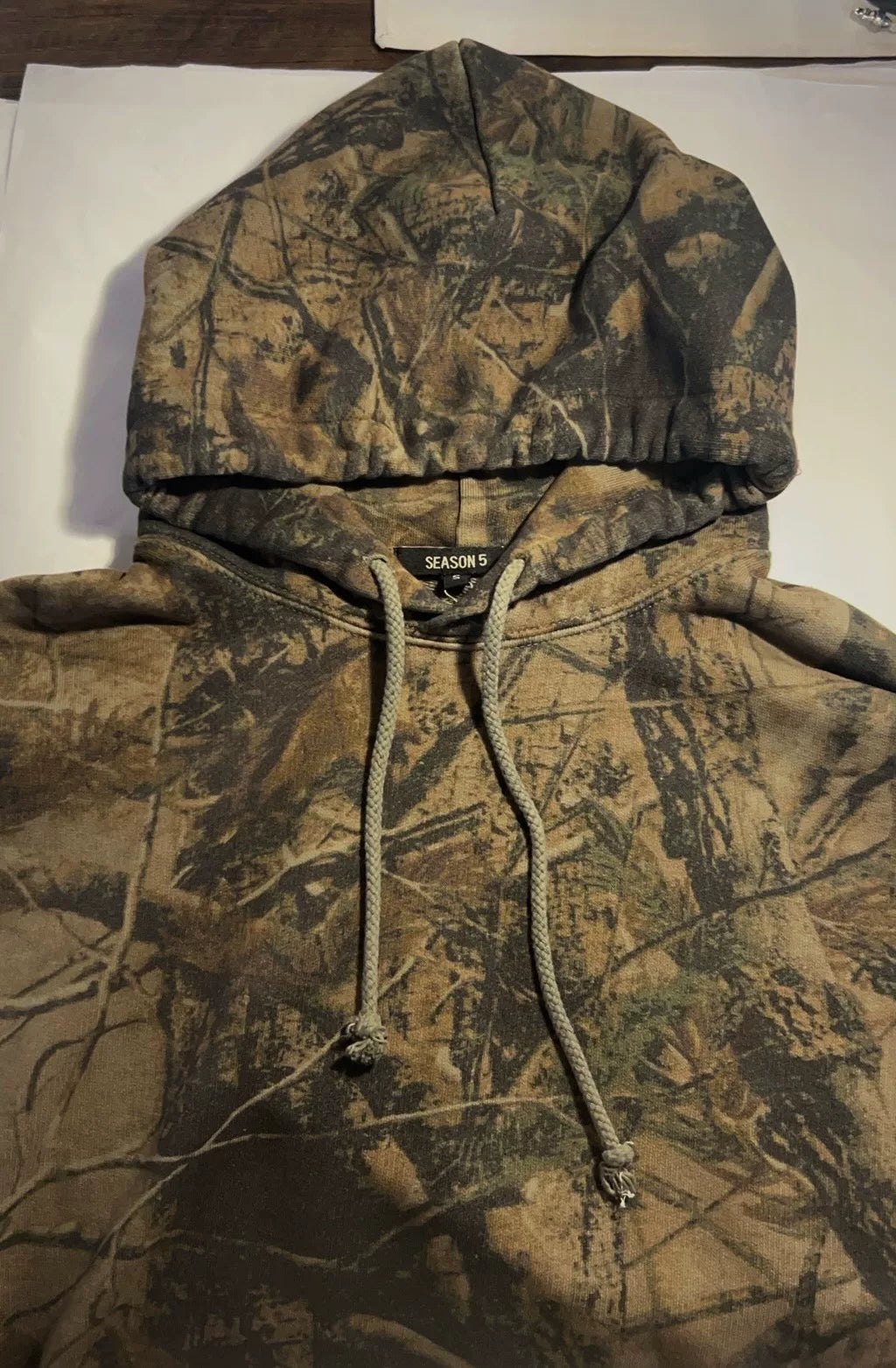 Yeezy Season 5 Tree Camouflage Cotton Hoodie