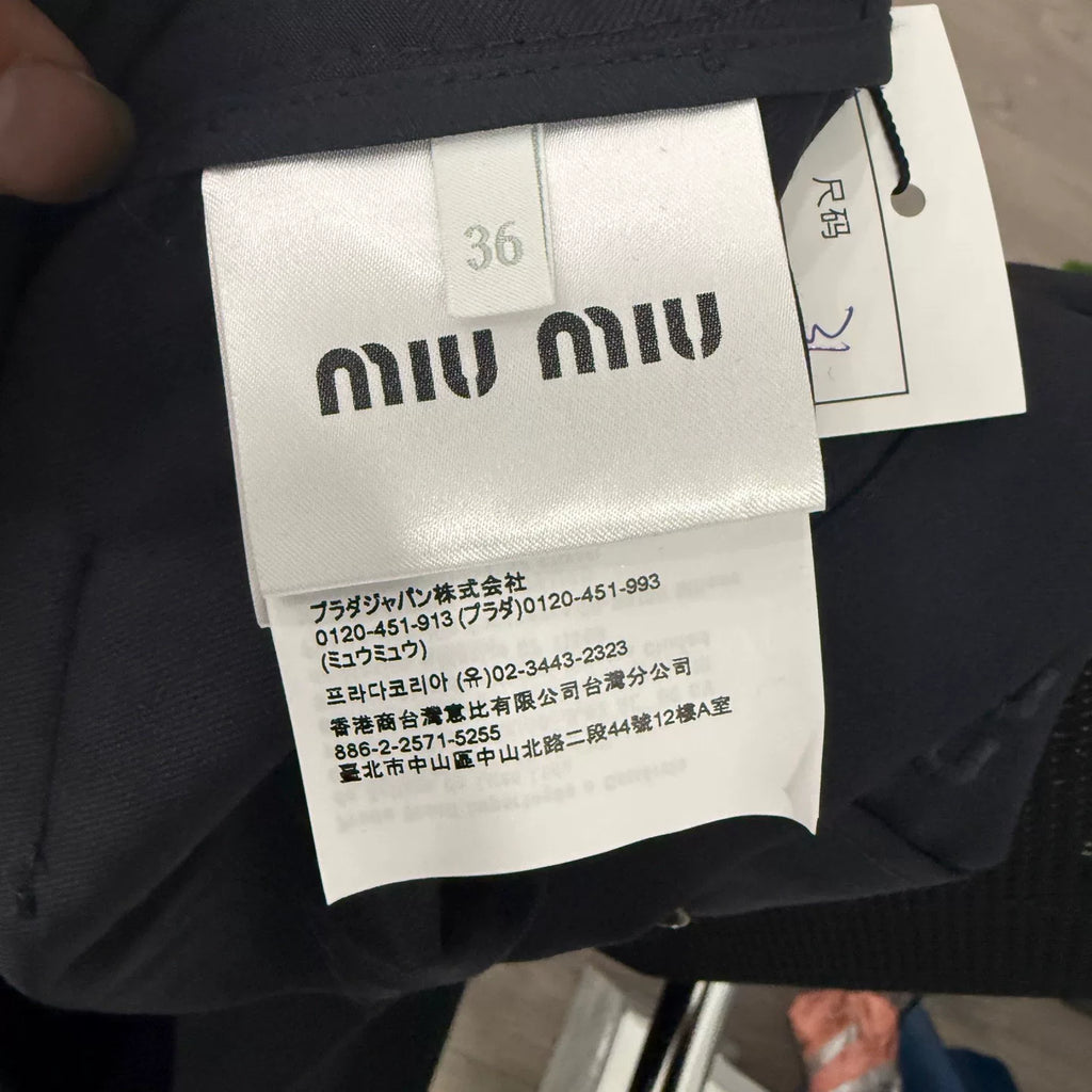 Miu Miu Blue Embroidered Dress