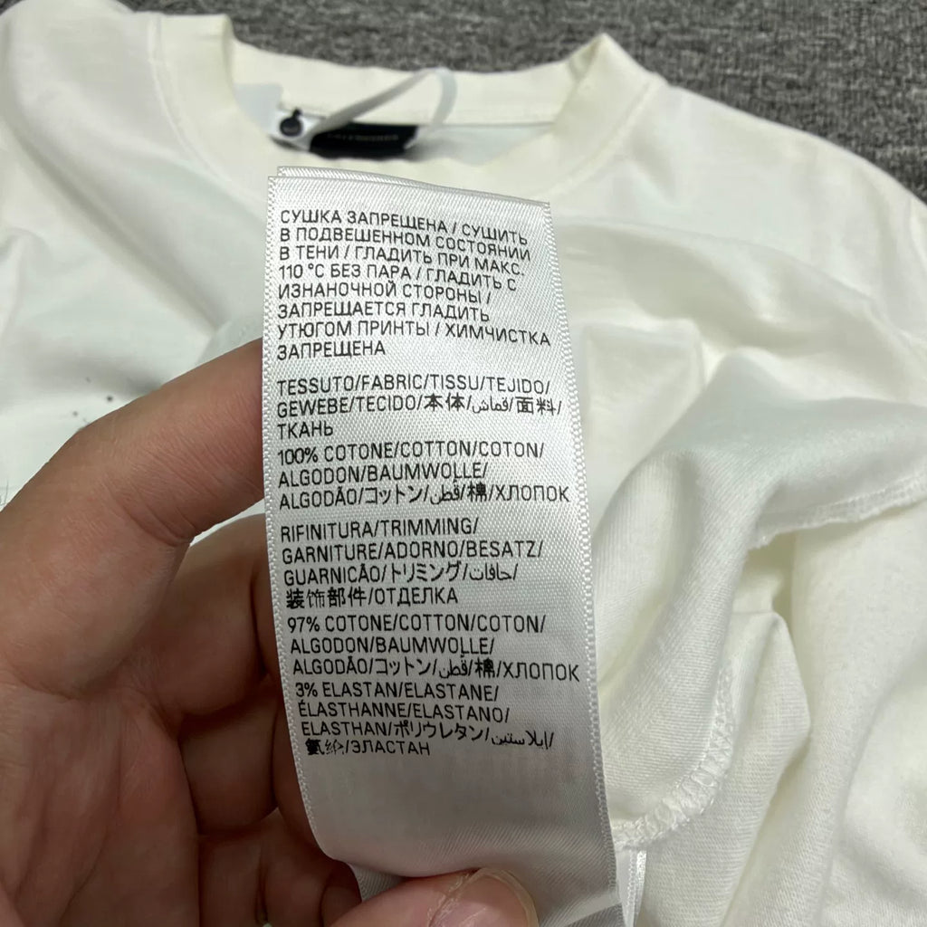 Balenciaga Graffiti Letter Short Sleeve Top