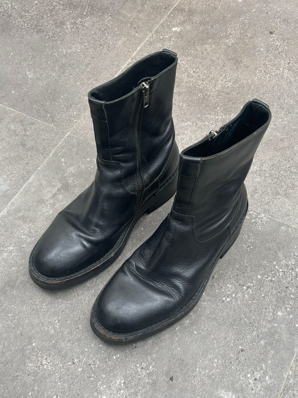 Ann Demeulemeester | AW2011 Designer Era Side-Zip Military Boots