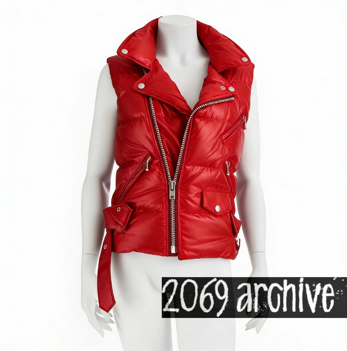 Junya Watanabe Red Down Knight Jacket Vest