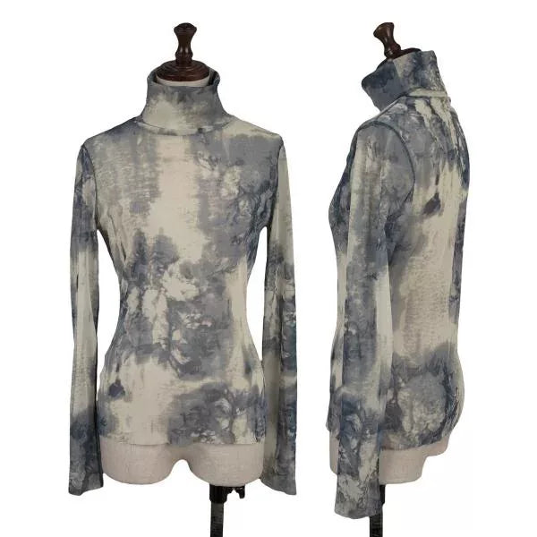 Jean Paul Gaultier Vintage Blue Floral Mesh Top