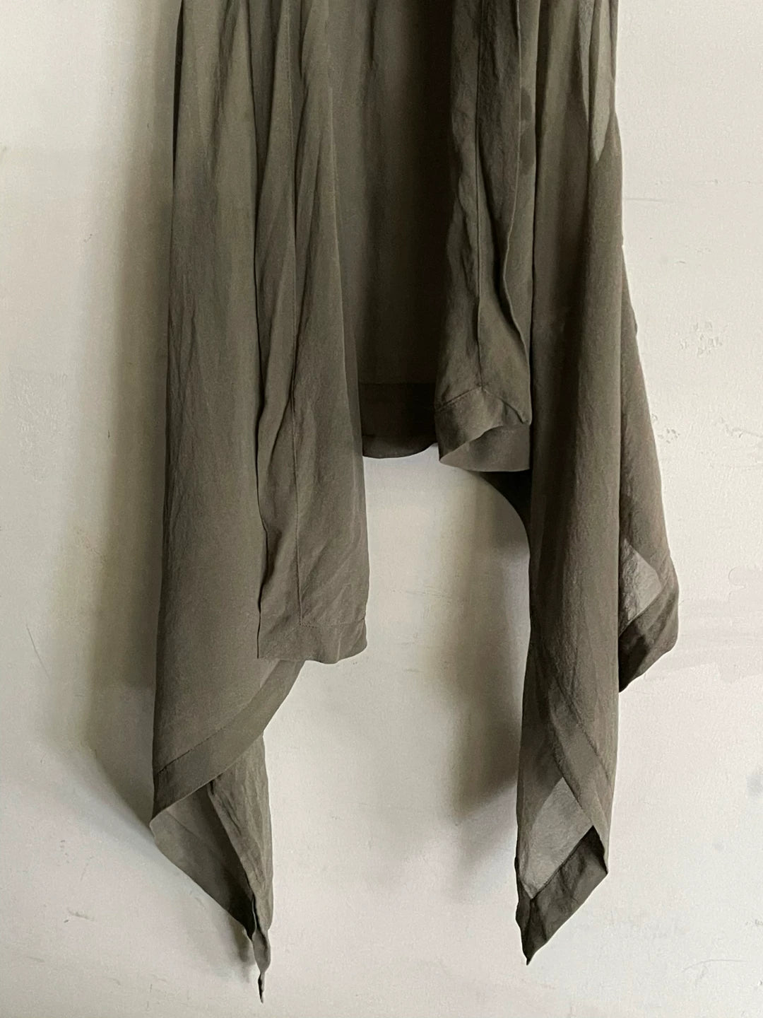 Helmut Lang Leather Patch Silk Vest