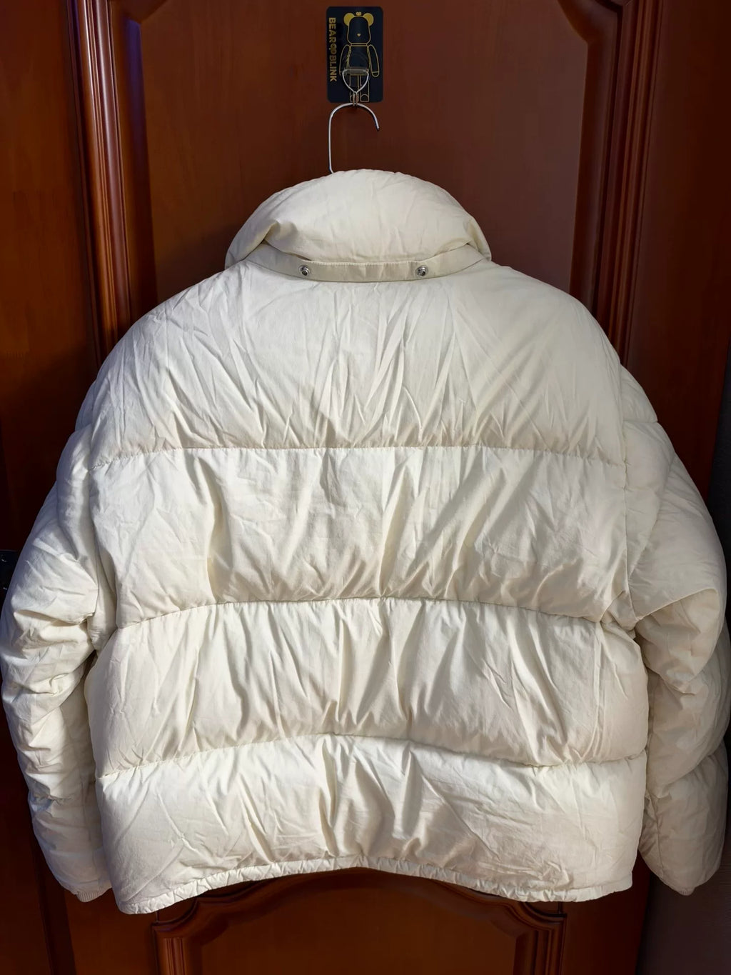 Moncler Off-White Stand-Collar Down Jacket