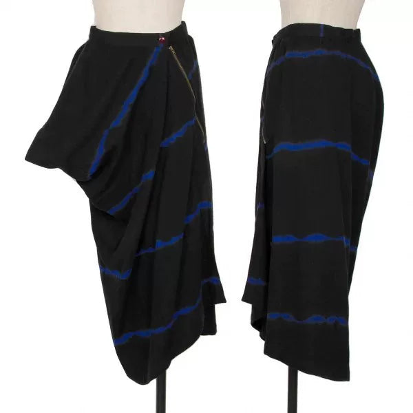 Issey Miyake Vintage Blue Geometric Skirt