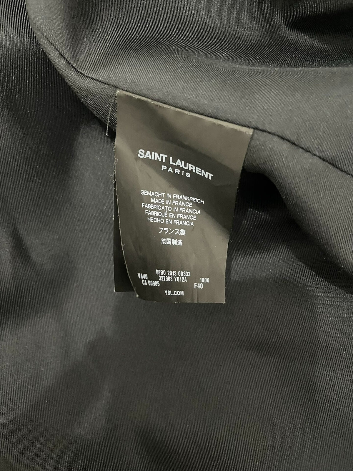 Saint Laurent SLP13 Black Scale Cardigan