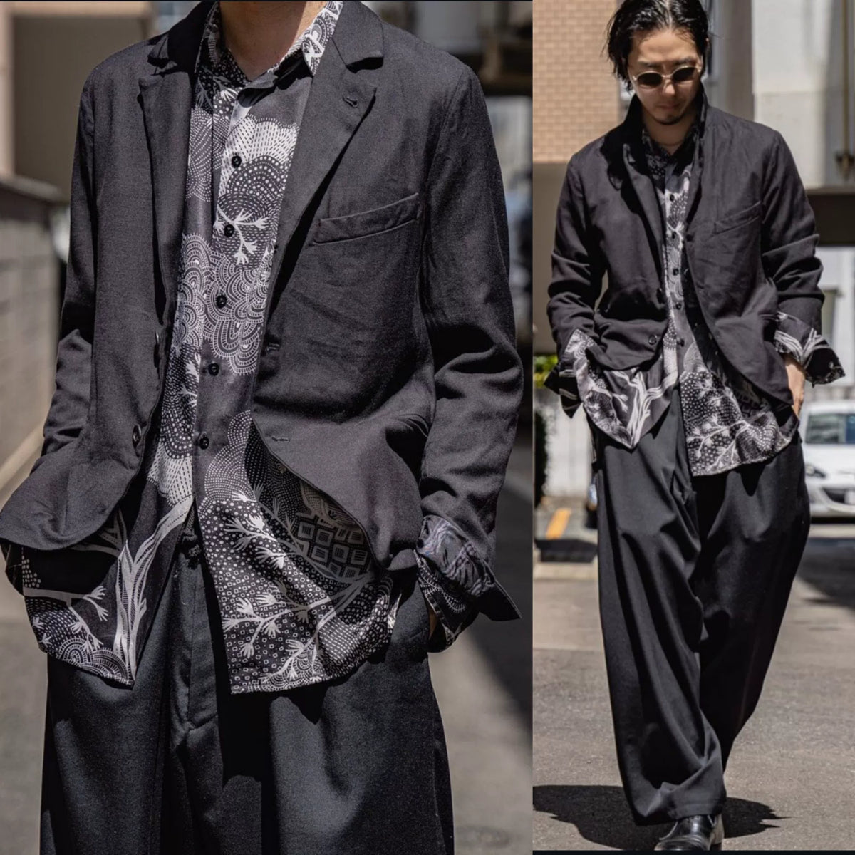 geoffrey b small Silver Banyan Special Purple Dye Silk Shirt