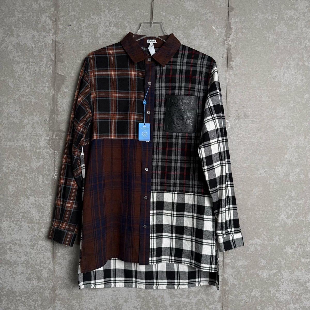 LOEWE Checkered Patchwork Shirt