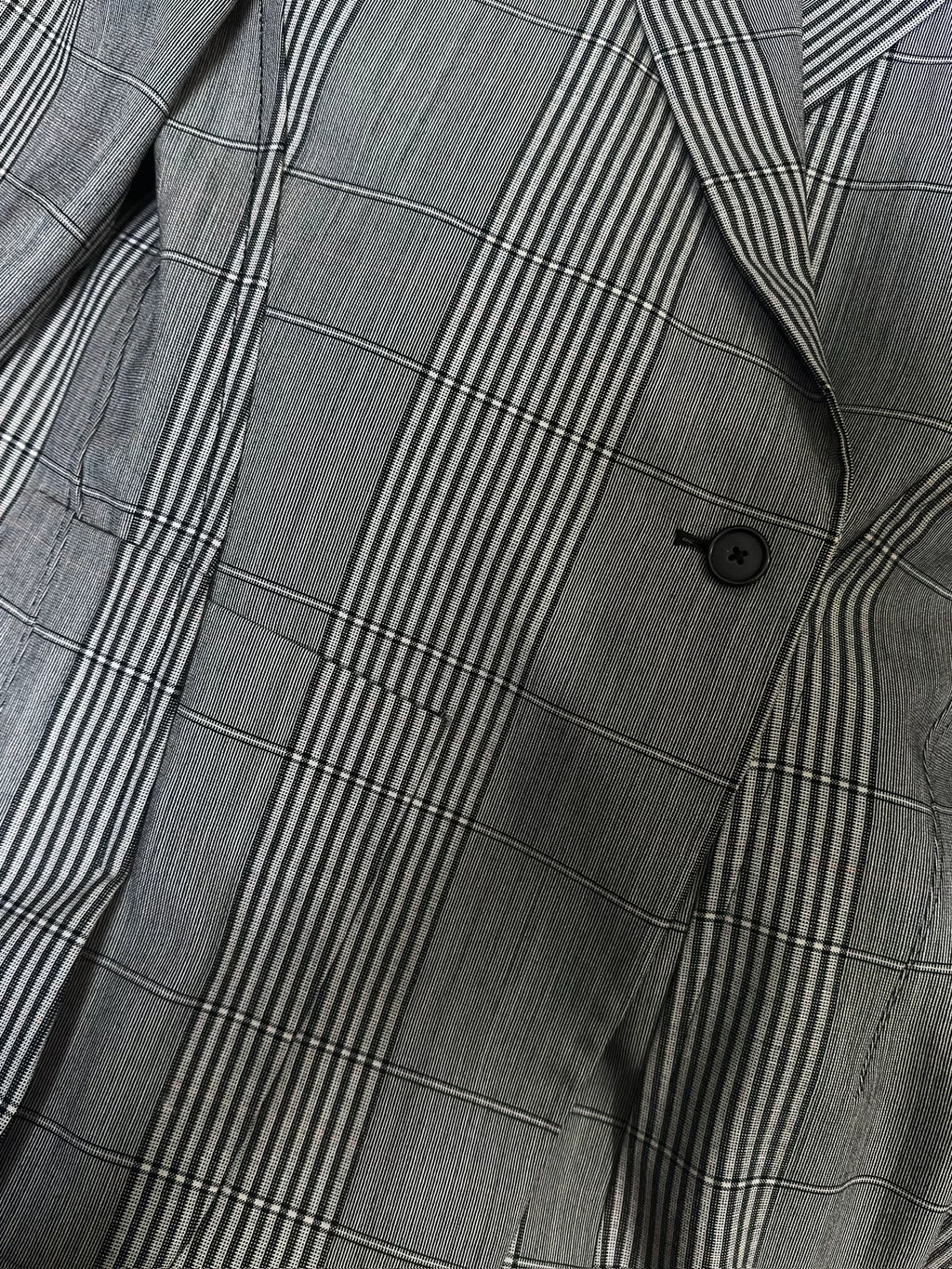 Maison Margiela Hourglass Single-Button Deconstructed Jacket