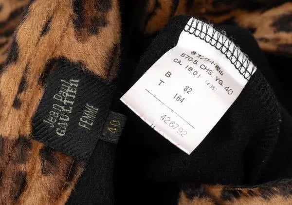 Jean Paul Gaultier Vintage Leopard Print Fur Jacket