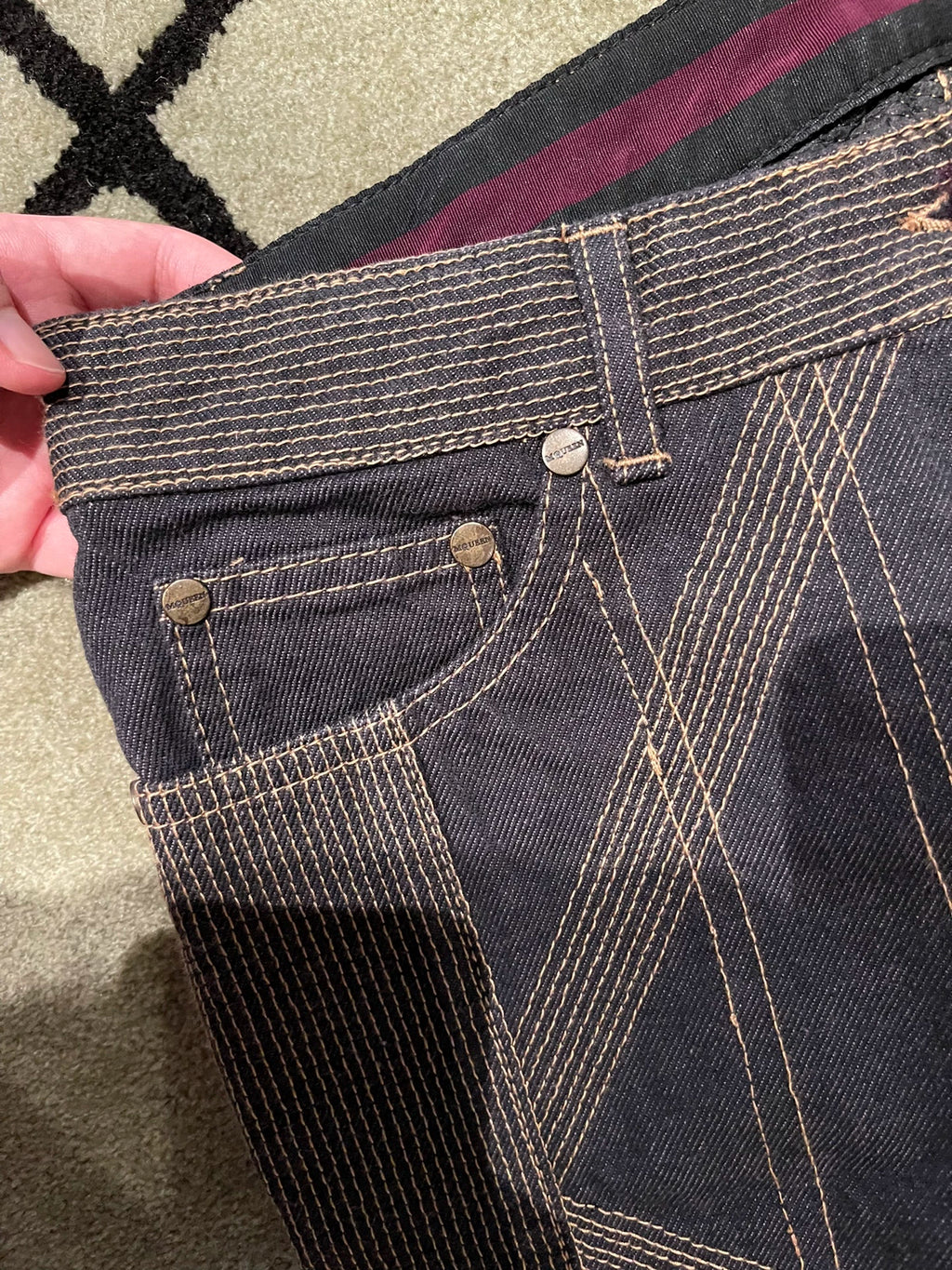 Alexander McQueen AW02 Denim Trousers