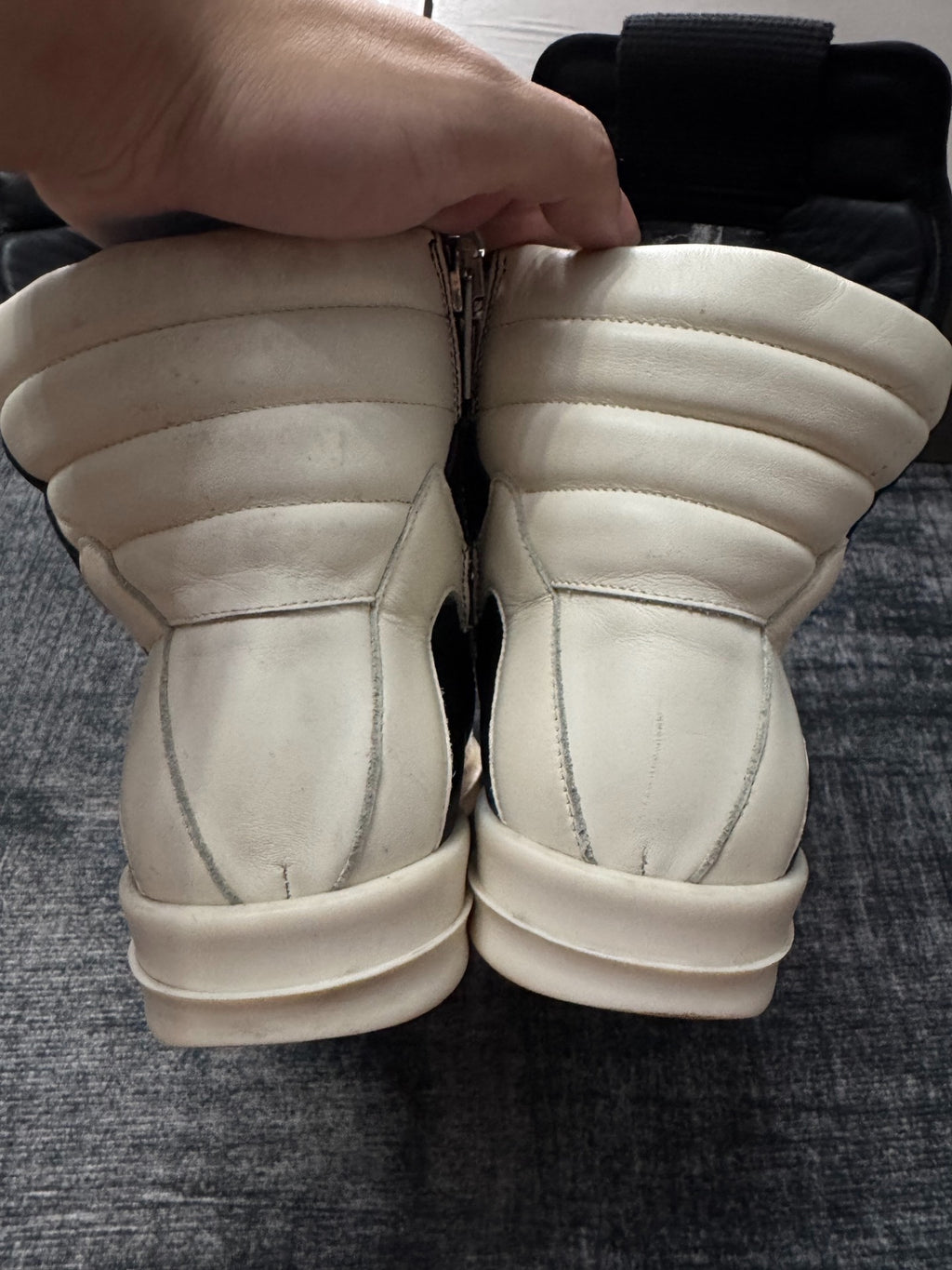 Rick Owens Mainline Thick Laces Boots