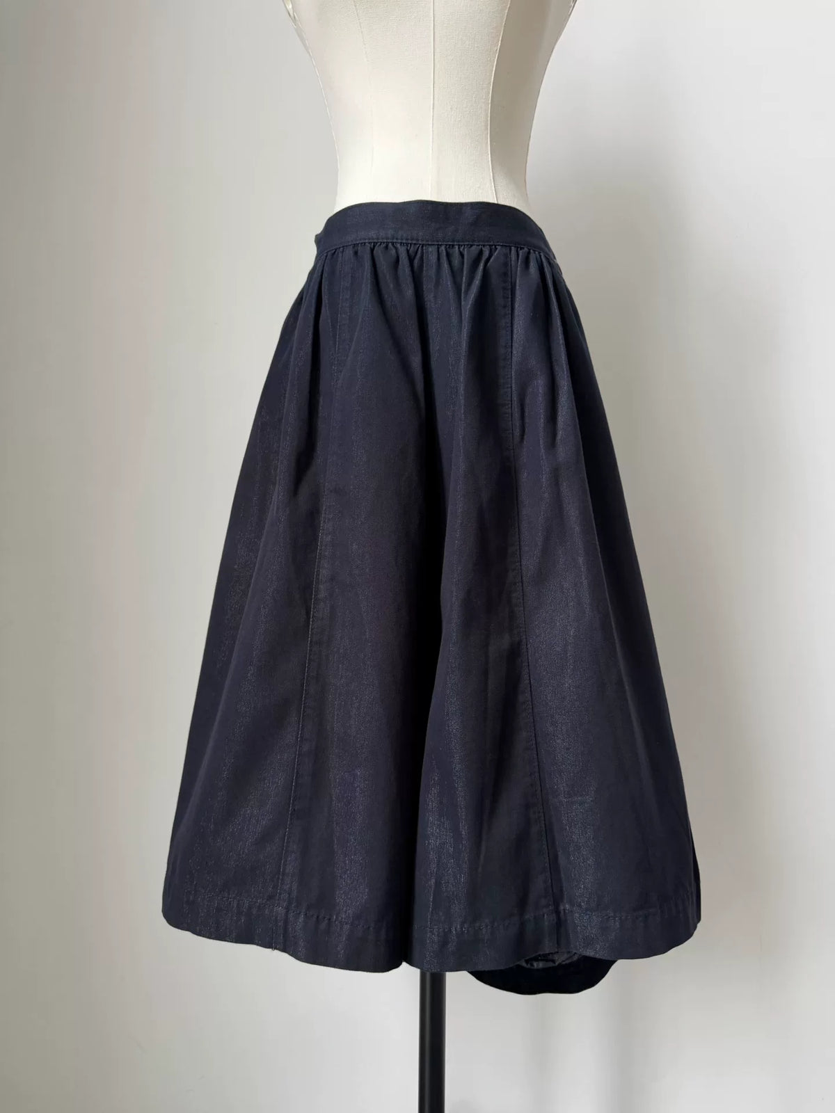 Comme des Garcons 2011 Dark Navy Deformed Bud Skirt Pants