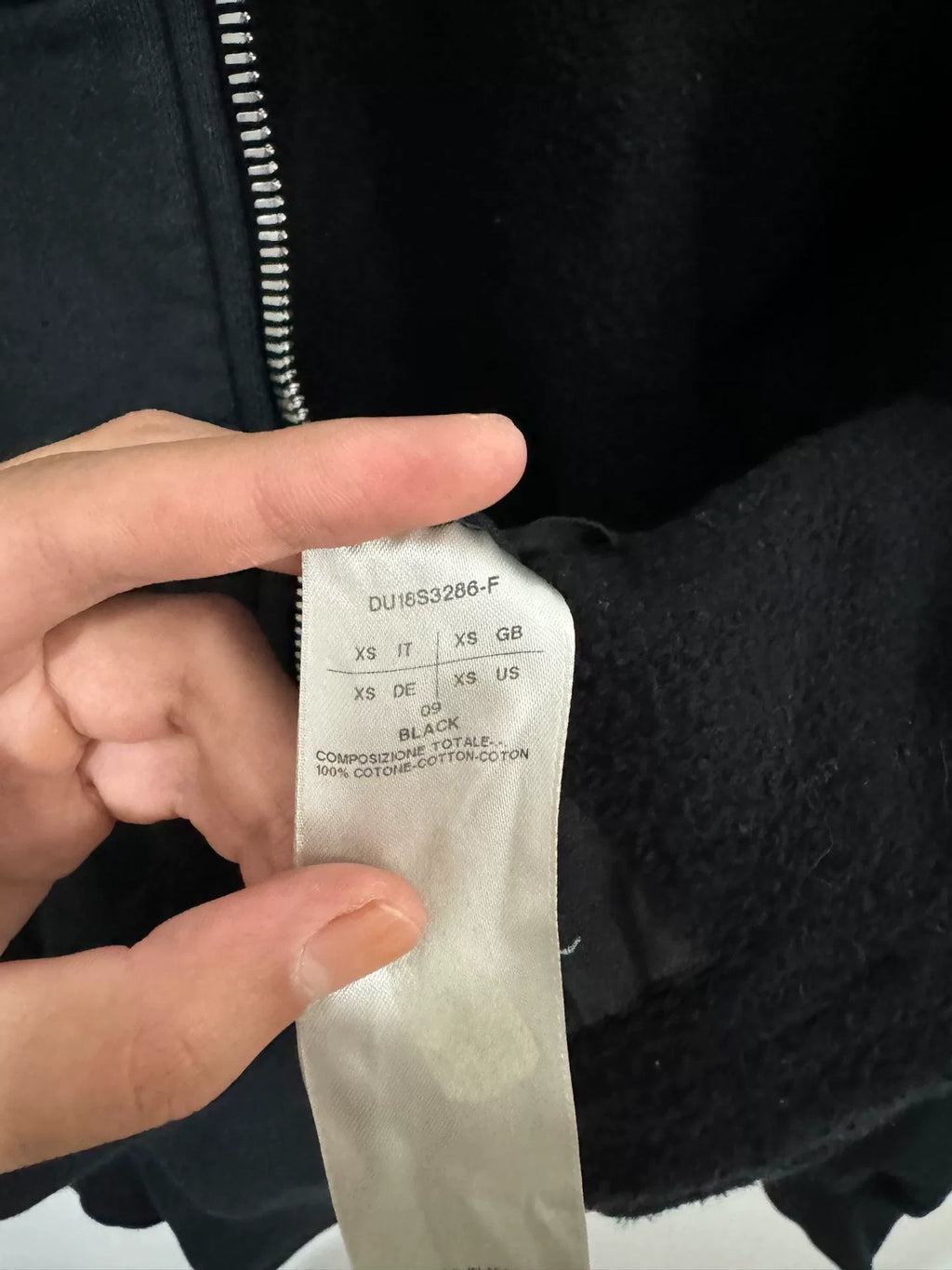 Rick Owens DRKSHDW: Black Temple Mountain Hoodie