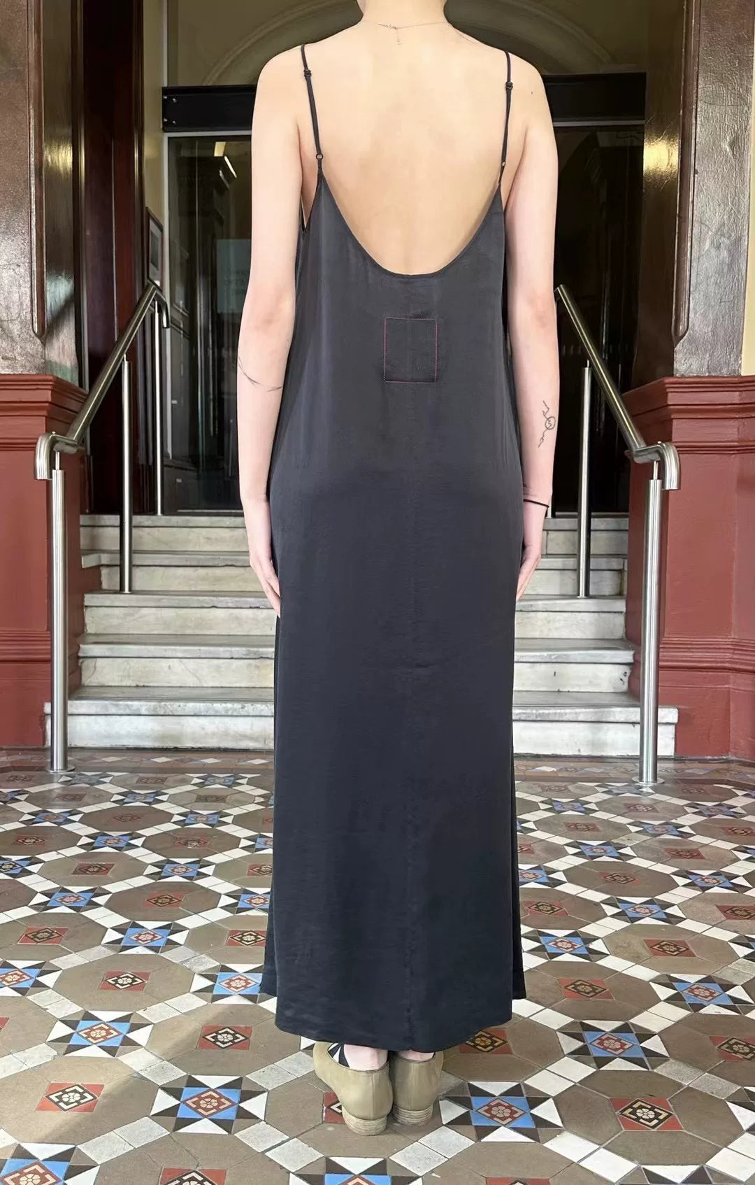 Uma Wang SS23 Black Anaya Silk Dress