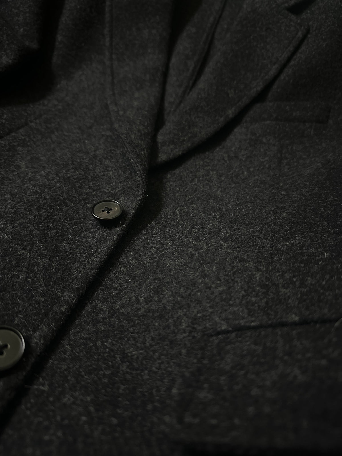 Maison Martin Margiela Leather Pieced Wool Jacket