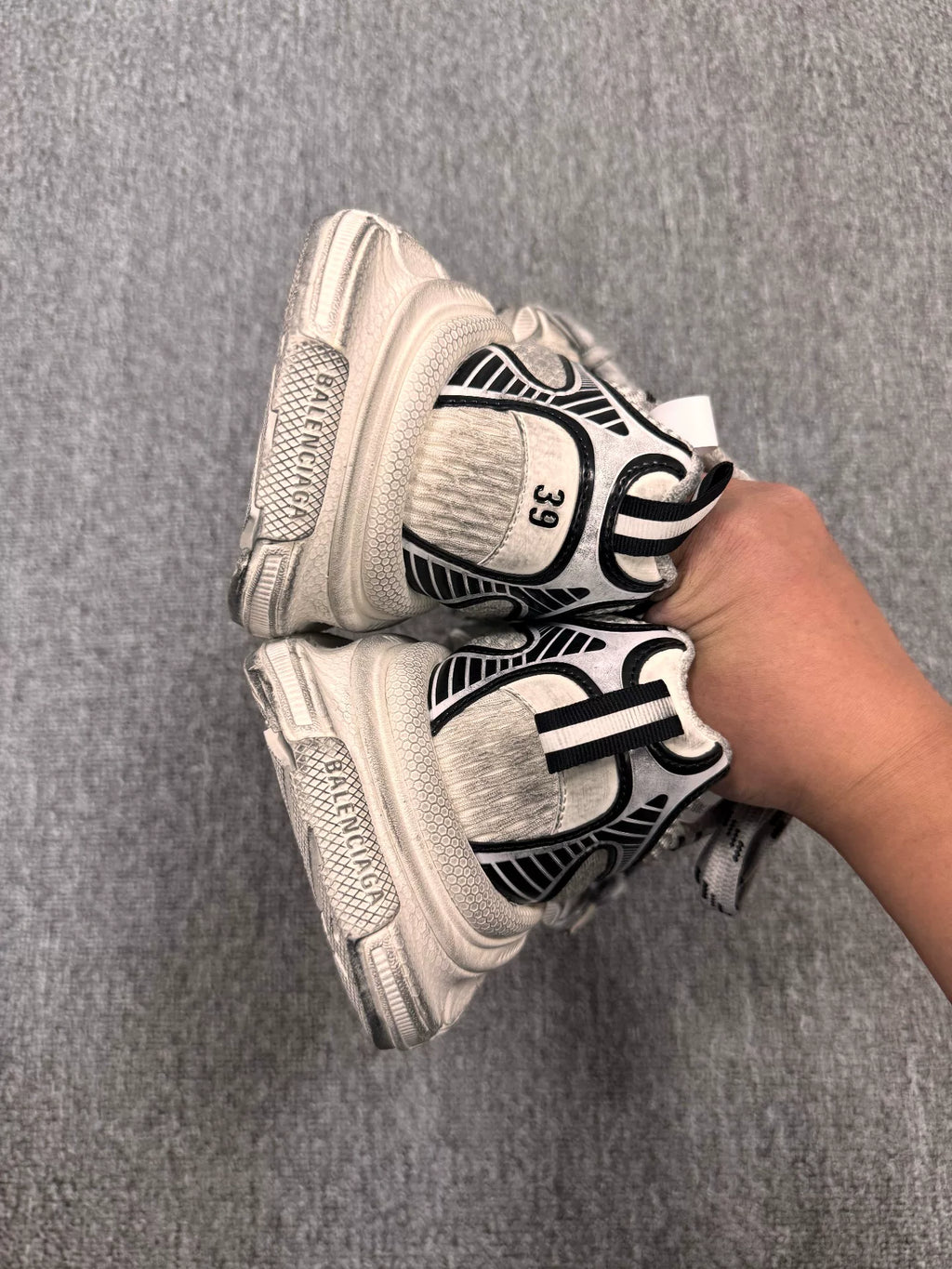 Balenciaga 3XL Black White Sneakers